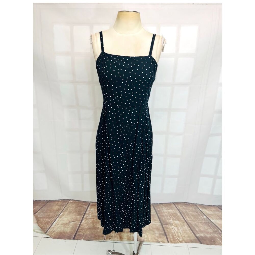 GAP black and white polka dot midi sundress size medium